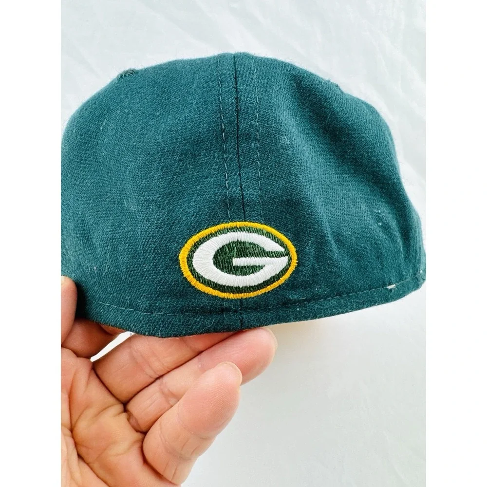 New Era 59FIFTY Green Bay Packers Fitted Hat Size 7 NFL White Green Gold - Picture 4 of 10